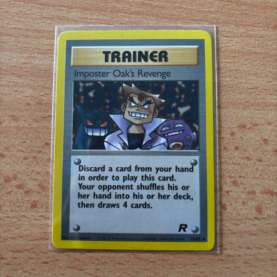 Imposter Oak's Revenger Team Rocket Destined Rivals Gengar Koffing