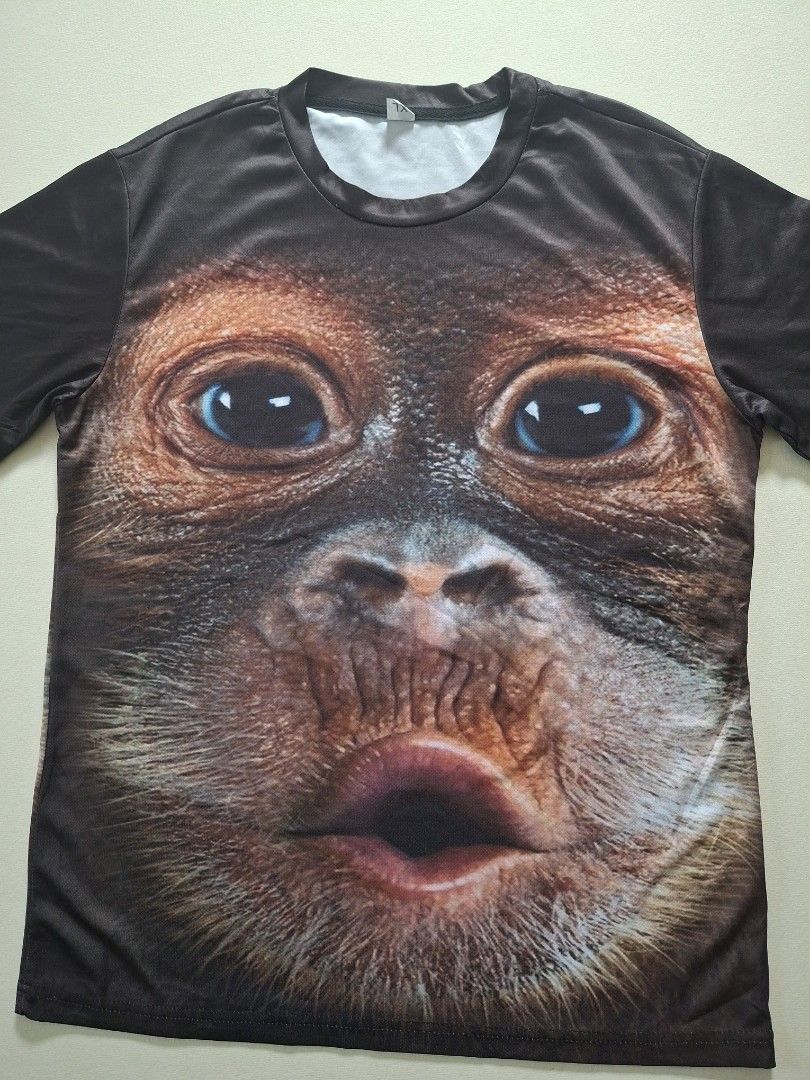 JERSEY FACE MONKEY FULL PRINTING, Olah Raga, Baju Olahraga di Carousell