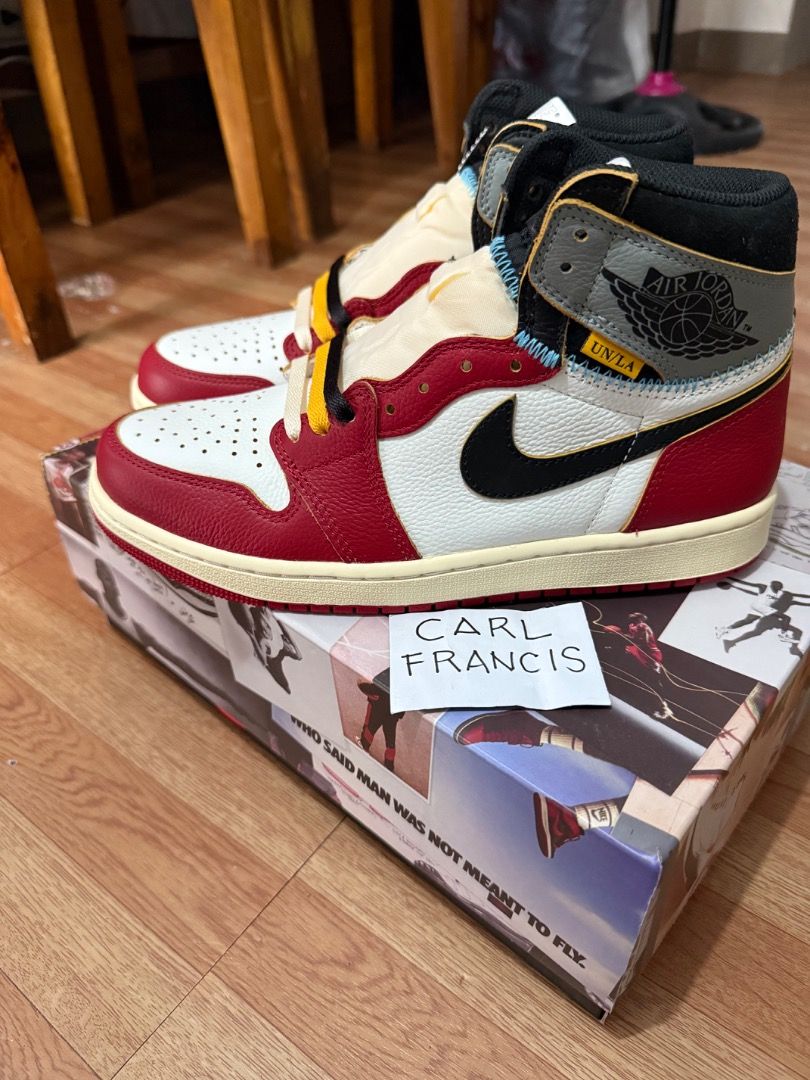 Jordan 1 x Union Chi Shadow (Category: Sneakers) located in Mandaluyong City. Submitted by allrack (Listing ID 1372609731, Image 1). Description: Selling: J1 High x Union chi shadow Size 9 Brand new 18.5k.