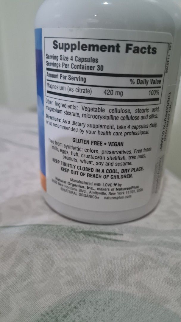 Kalmassure magnesium (Category: Health Food, Drinks & Tonics) located in Quezon City. Submitted by declutter1990 (Listing ID 1372474797, Image 3). Description: fixed price pasabuy i regularly buy this from healthy options, pwede pasabuy at no additional cost. shipping c/o buyer.