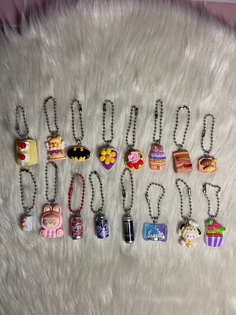 KEYCHAINS / ANIK ANIK / BAG KEYCHAIN (Category: Other Accessories) located in Manila. Submitted by madebymori38441 (Listing ID 1372639777, Image 1). Description: 𝗢𝗣𝗘𝗡 𝗙𝗢𝗥 𝗞𝗘𝗬𝗖𝗛𝗔𝗜𝗡/𝗧𝗥𝗜𝗡𝗞𝗘𝗧𝗦 𝗢𝗥𝗗𝗘𝗥! 🛒 Cute, custom, and handcrafted just for you, send in your orders now. 🪄 Perfect for gifts, collections & more! 🧸 PM for more design of charms. 🧚🏻‍♀️ ☆ 𝘀𝘁𝗮𝗿𝘁𝗶𝗻𝗴 𝗽𝗿𝗶𝗰𝗲 — ₱40 📍bacoor, cavite 💳: PAYO | GCash �