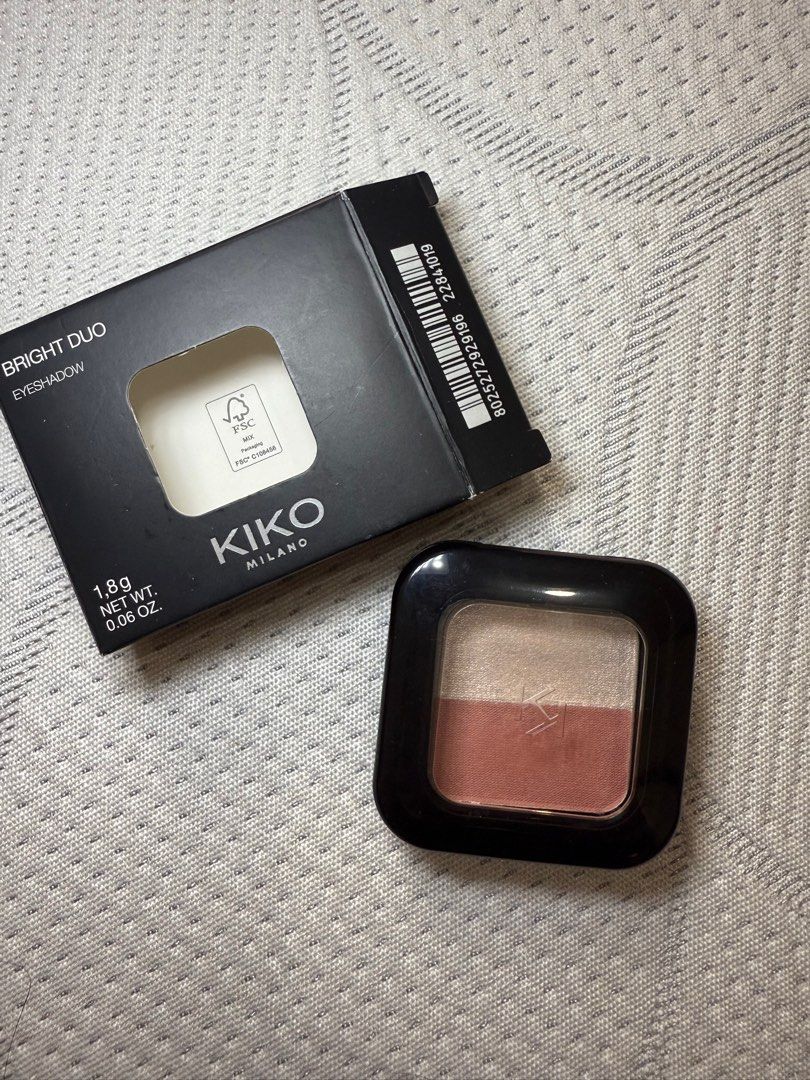 Kiko milano bright duo eye shadow (Category: Makeup) located in Las Pinas. Submitted by ashdsm (Listing ID 1372584897, Image 1). Description: Swatched only Shade: ombretto-sombra.