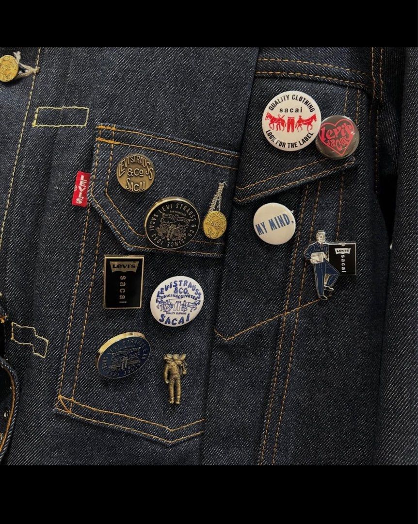 sacai - 新品 sacai x LEVI&#39;S Pins (Set of 6) Silver 即日発送】sacai x LEVI'S Pins #1-#6 Silver