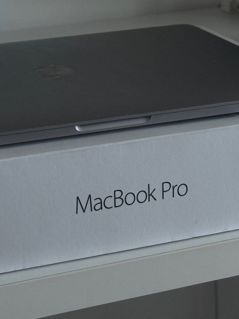 Macbook Pro in Space Gray w free Terranova backpack (Category: Laptops & Notebooks) located in Makati City. Submitted by nekothrift (Listing ID 1372564642, Image 1). Description: Macbook Pro Space Gray Model No.: A1708 13.3in 2.3 GHz dual-core Intel Core i5 128GB macOs Ventura — Bought from PowerMac, Greenbelt in early 2020 — Comes with all inclusions (usb-c cord, two adapters, cards, stickers, box) and a free grey faux leather laptop case + Terr