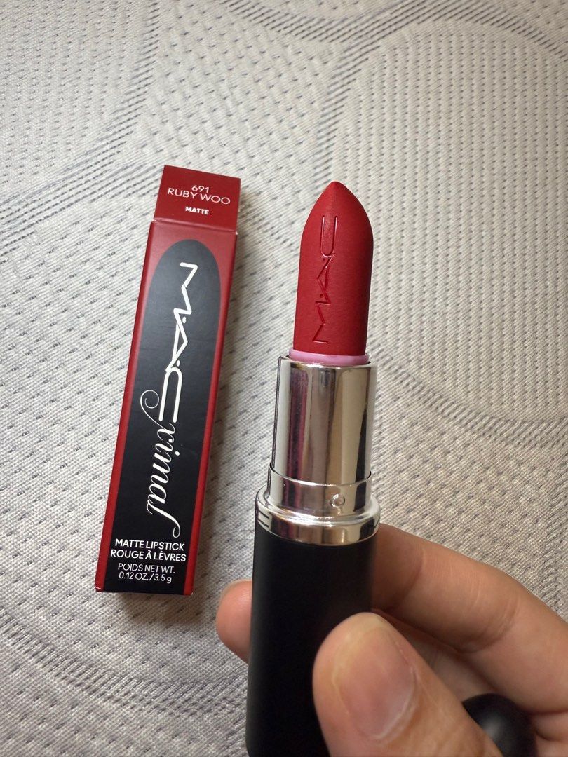 Macximal matte lipstick (Category: Makeup) located in Las Pinas. Submitted by ashdsm (Listing ID 1372582974, Image 2). Description: Used once Shade: ruby woo.