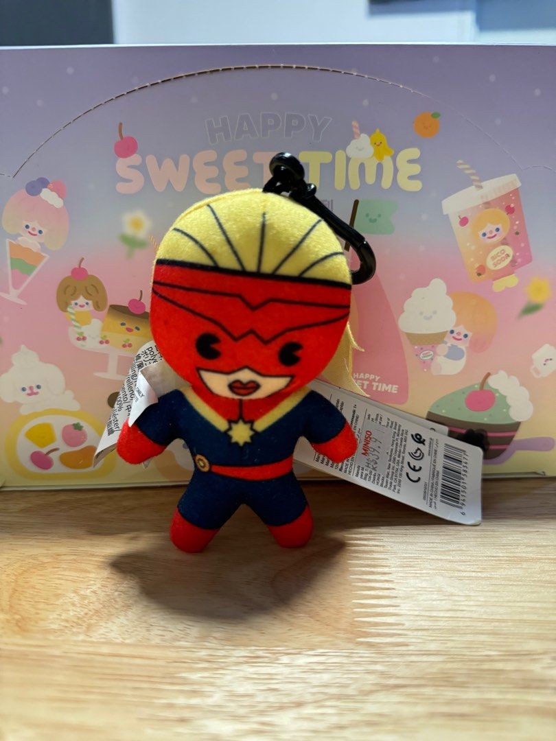 Miniso Captain marvel and cat plush (Category: Plushies & Soft Toys) located in Marikina City. Submitted by miecollectibles (Listing ID 1372575078, Image 1). Description: Set only for 200 loc: marikina mop: gcash mod: same day delivery or j&t direct.