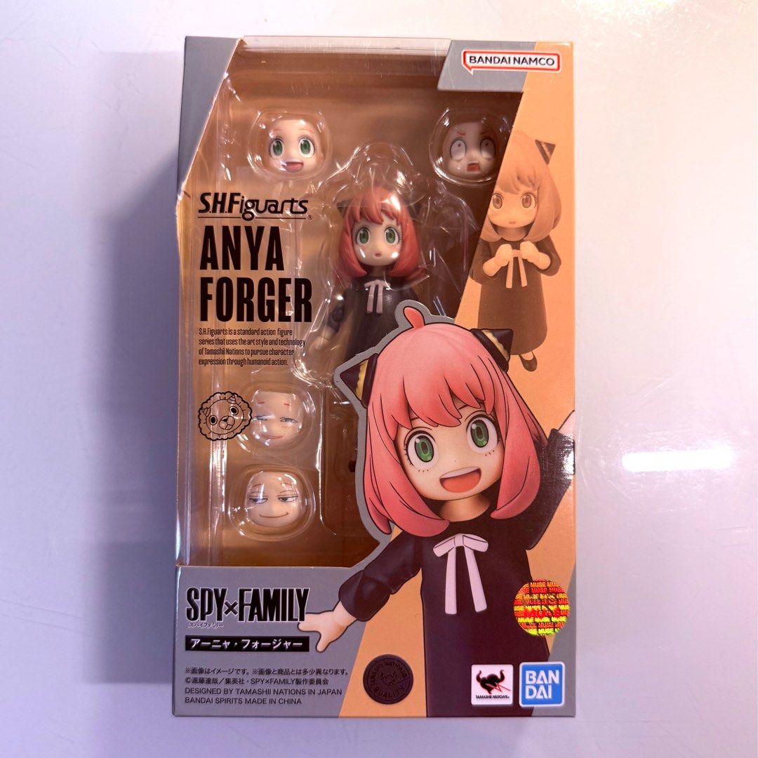 MISB Bandai s.h.figuarts Spy x Family Anya Forger SHFiguarts SHF Action Figure, Authentic, New, Sealed & Unopened in Mint Condition Box (Category: Toy Figures) located in Singapore. Submitted by tudor8 (Listing ID 1372628255, Image 1). Description: Authentic, New, Sealed & Unopened in Mint Condition Box 😊 Fixed price please, thanks 😊 First come first served basis while stocks last :) Items sold are not exchangeable/ returnable/ refundable :).