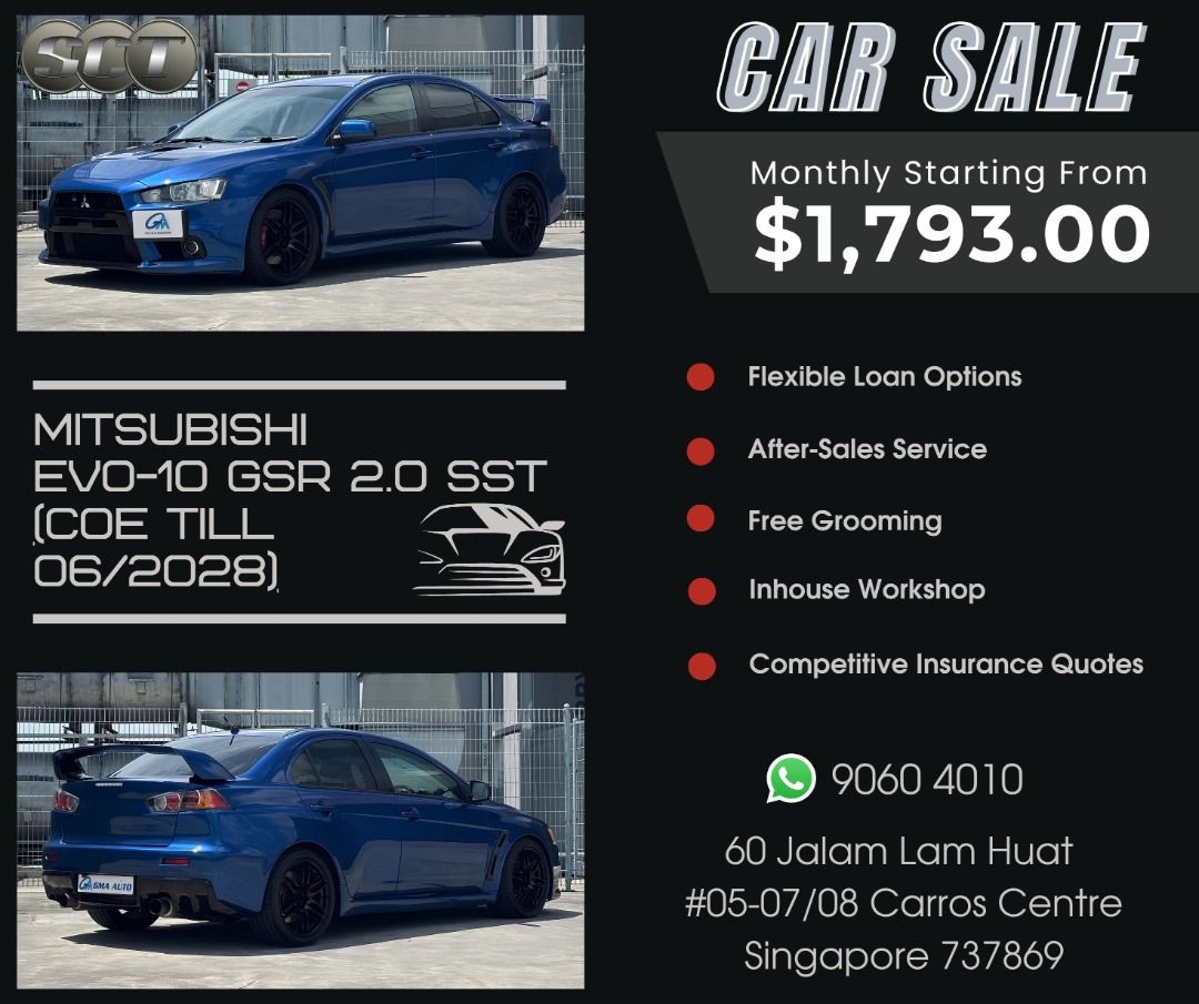 Mitsubishi Lancer Evolution X GSR 2.0 SST Auto628726845460511119