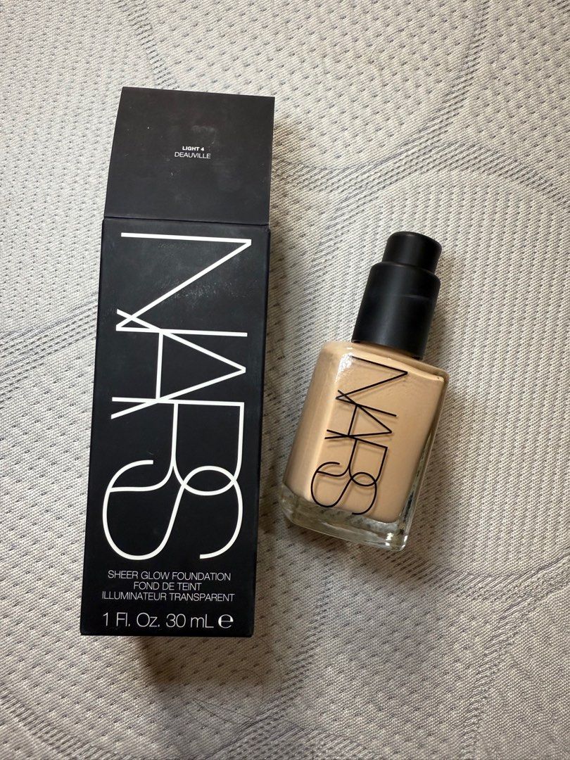 Nars sheer glow foundation with pump (Category: Makeup) located in Las Pinas. Submitted by ashdsm (Listing ID 1372583271, Image 1). Description: Shade: deauville Used twice Rfs: not my shade With pump Orig price: 2750 Pump price: 695.