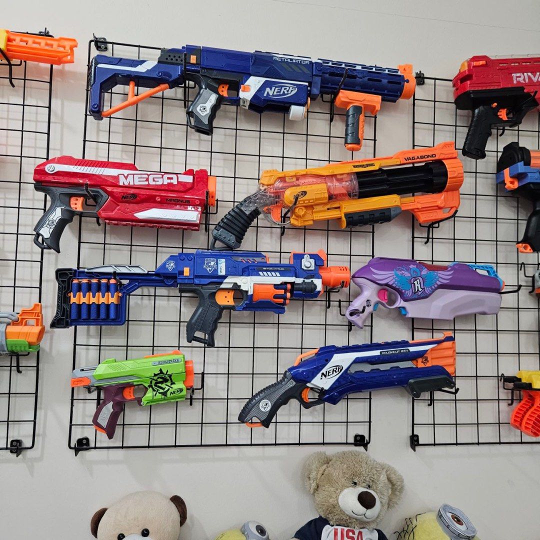 Nerf Bundle (Category: Action & Battle Toys) located in Singapore. Submitted by lollolipopp (Listing ID 1372634965, Image 5). Description: Bought a few years ago, letting it go as a bundle or individually. Quote your own price. Self pick up/arrange your own pick up @82b circuit road, nearest mrt Macpherson.