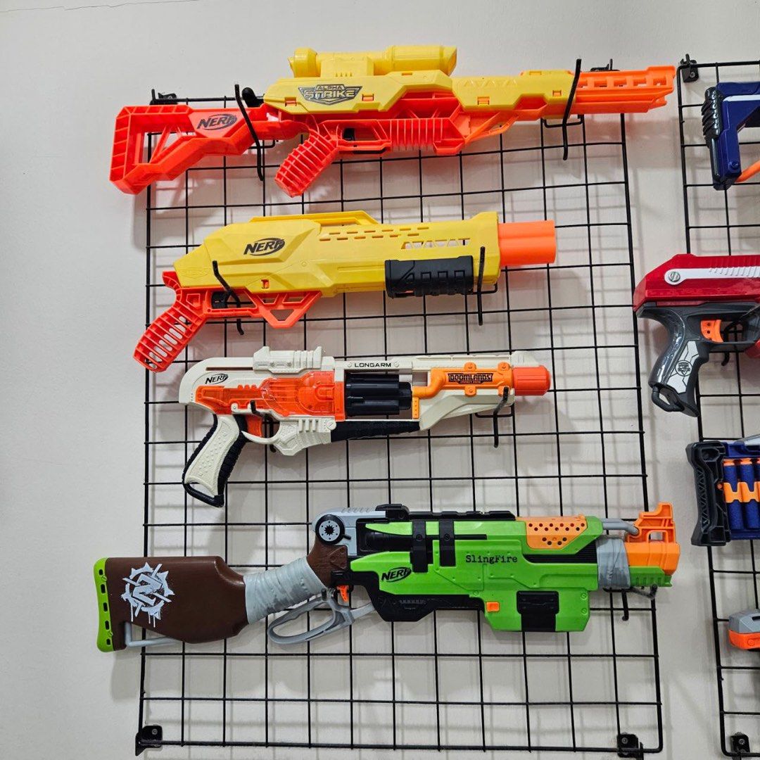 Nerf Bundle (Category: Action & Battle Toys) located in Singapore. Submitted by lollolipopp (Listing ID 1372634965, Image 4). Description: Bought a few years ago, letting it go as a bundle or individually. Quote your own price. Self pick up/arrange your own pick up @82b circuit road, nearest mrt Macpherson.