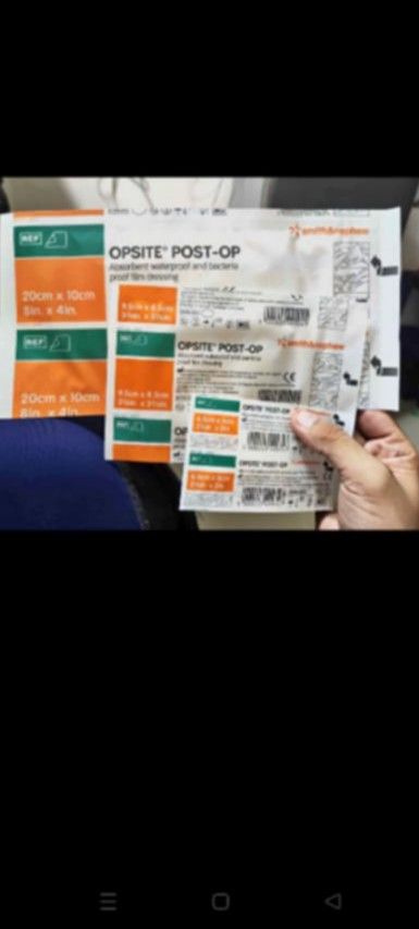 Opsite pantapal sugat (Category: Braces, Support & Protection) located in Quezon City. Submitted by jesselee14kpop (Listing ID 1372665606, Image 1). Description: brandnew affordable onhand negotiable good quality and condition open for pick up and delivery high quality we also sell many medical supplies call me 09268225723 cod,gcash,bank transfer.