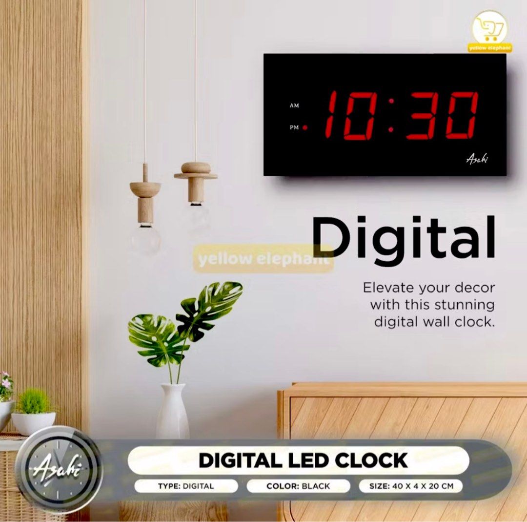 ORG. LED “ASAHI” DIGITAL CLOCK (Category: Clocks) located in Davao. Submitted by skydiverjenzy (Listing ID 1372622730, Image 2). Description: 🙋🏻‍♀️May Cord at plug yan.Di nagamit wala ng paglalagyan hehe. .