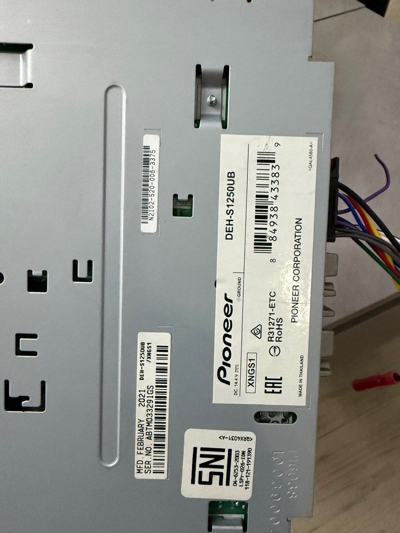 Pioneer car radio (Category: Other Audio Equipment) located in Singapore. Submitted by eae_services (Listing ID 1372603788, Image 2). Description: New! Used a few days after collecting car. Then removed. .