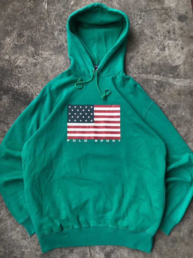polo sport vintage 90s hoodie