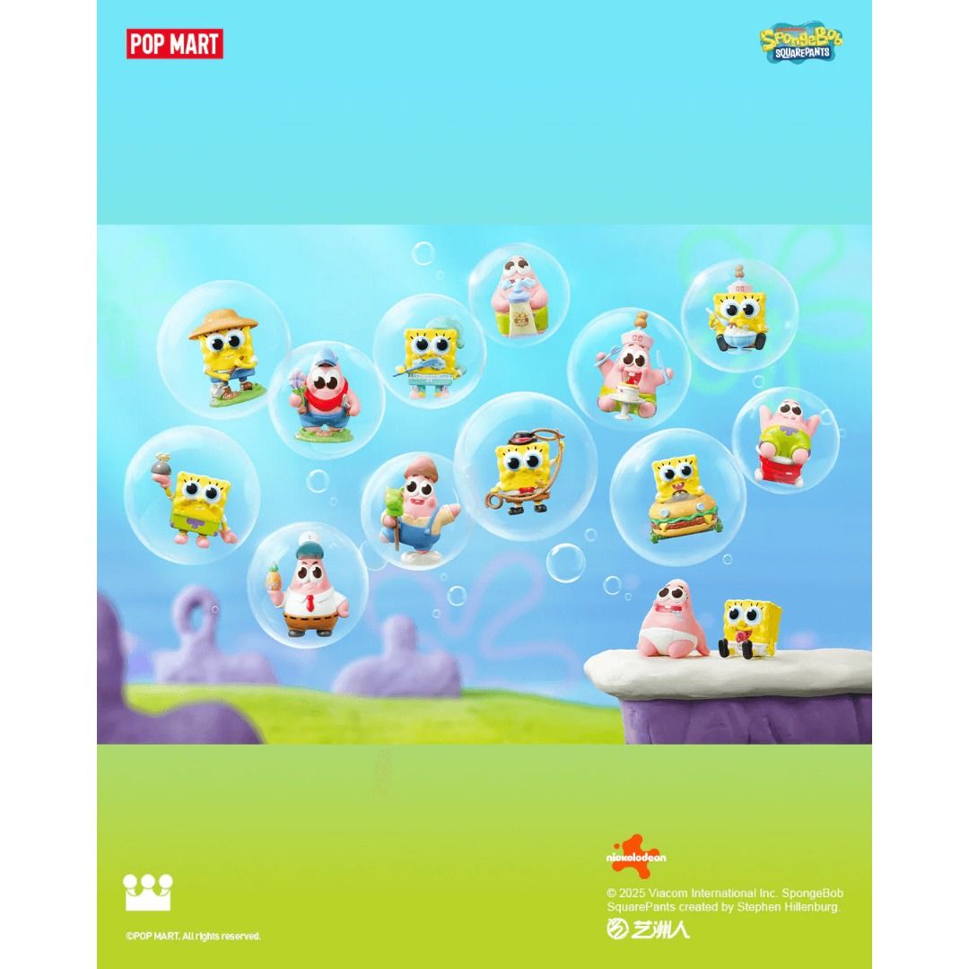 Pop Mart Spongebob Best Friends Series (Category: Designer & Blind Box Toys) located in Valenzuela. Submitted by littlechopletsph (Listing ID 1372645026, Image 2). Description: P850 EACH / P800 EACH IF BUYING 3 OR MORE The Farmer The Gardener Ice Cream Time Cake Time Teeth Cleaning Toothpaste Tasting I'm Patrick I'm Spongebob Patty Wagon Star Express Lasso Player Ranch Star - Opened box, sealed foil MOP: Gcash/BPI MOD: GGX/J&T/SDD.