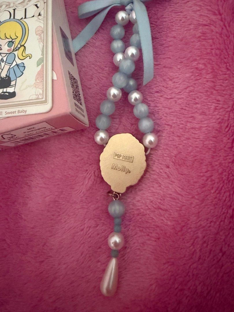 POPMART MOLLY Phone Charm blue (Category: Charms) located in Bulacan. Submitted by claiiry (Listing ID 1372573995, Image 3). Description: Bought from Japan 🇯🇵 last Feb 2025 Used for a month. Mej nadumihan bat can be cleaned. LP na. RFS: I really want the pink one instead.