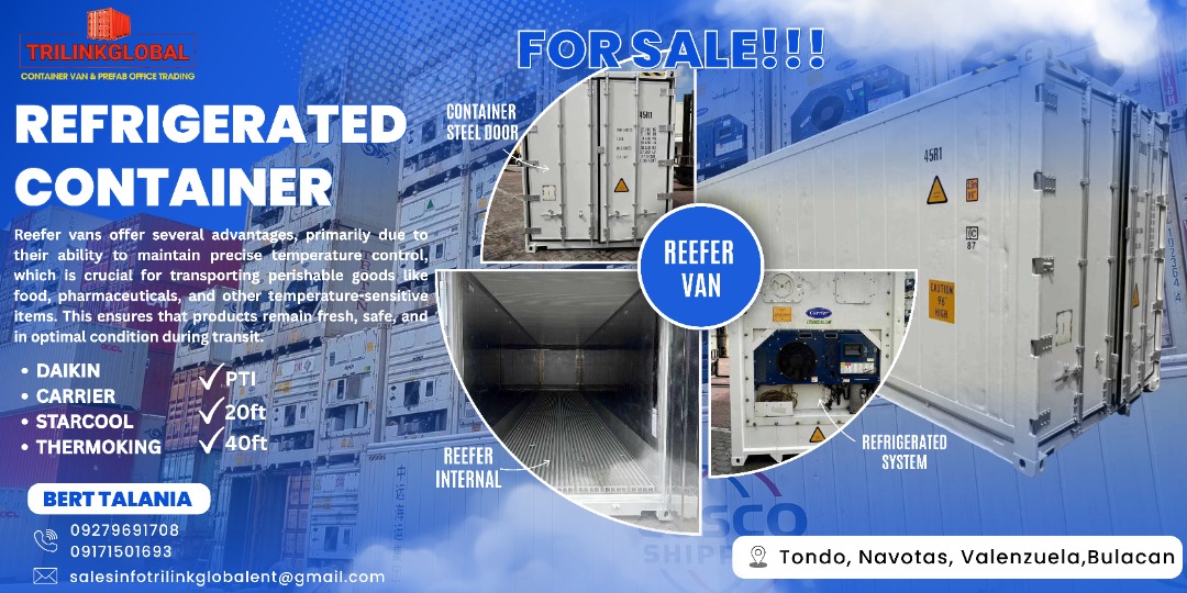 REFRIGERATED CONTAINER VAN FOR SALE, Commercial & Industrial ...