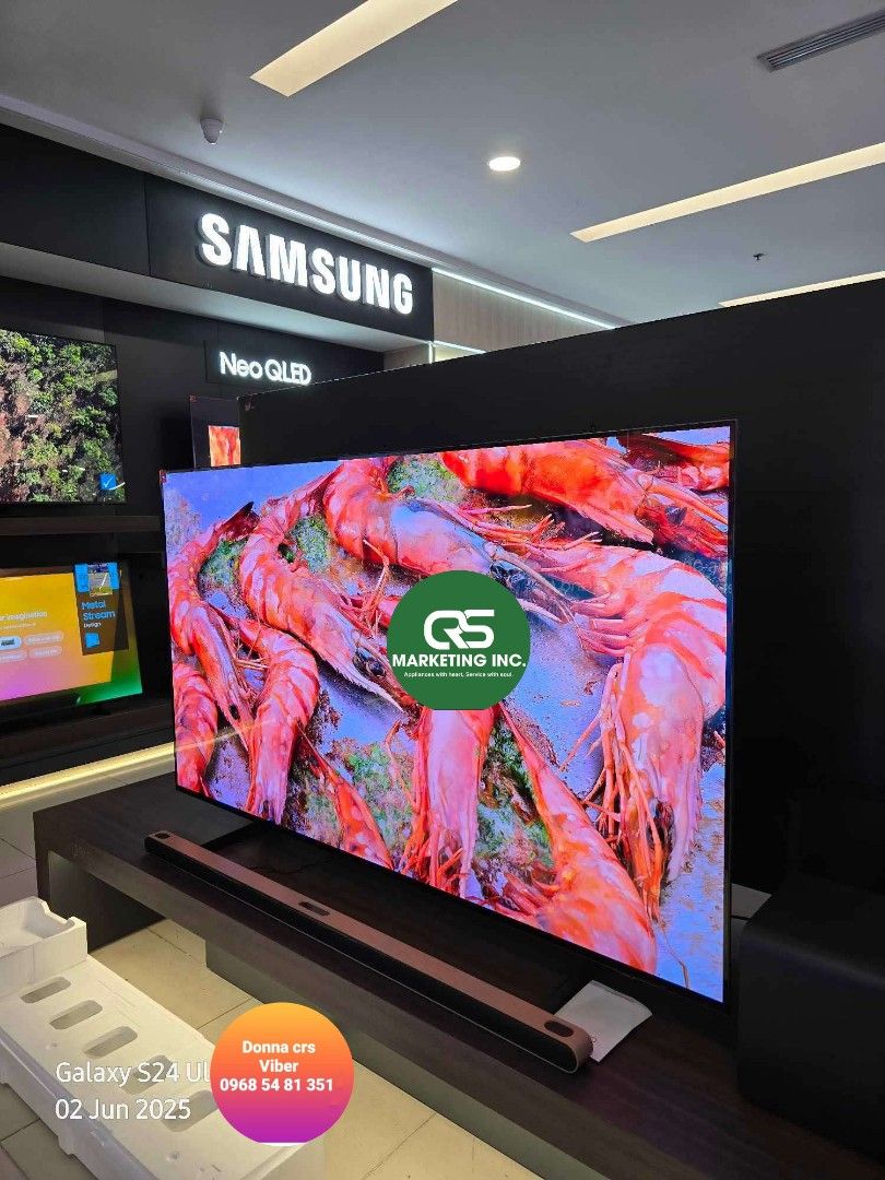 Samsung oled (Category: TV) located in Manila. Submitted by donnasagao03665 (Listing ID 1372587522, Image 1). Description: 💚 SAMSUNG OLED TV 2025 MODEL FREE SOUNDBAR 55S95F 65S95F 77S95F 83S95F 55S85F 65S85F 💚 QA55S95F - 91,000 / T420 QA65S95F - 104,000 / S800D QA77S95F - 145,700 / Q800F QA83S95F - 217,300 / Q930F QA55S85F - 64,400 / T420 QA65S85F - 79,900 / S800D PRICE MAY CHANGE WITHOUT PRIOR NOTICE BRANDNEW AND SEALED 1 YR WARRANTY PARTS AND