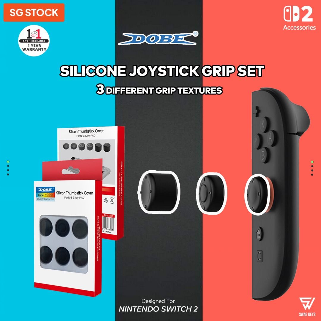 【SG】 DOBE - 6 PCs NS2 Analog Thumb Grip Set Joycon Joystick Cap Thumbstick Cover Nintendo Switch 262853057189762110
