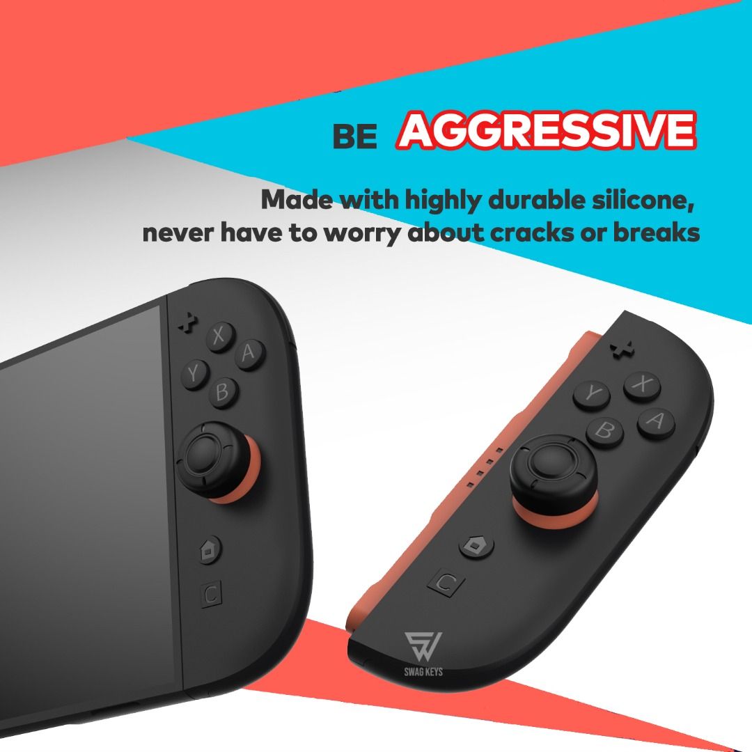 【SG】 DOBE - 6 PCs NS2 Analog Thumb Grip Set Joycon Joystick Cap Thumbstick Cover Nintendo Switch 262853057189762112