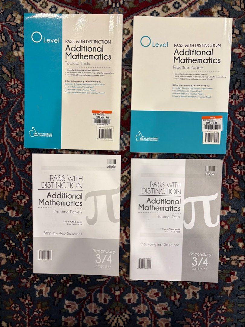 Singaporean O-level Add Maths Textbook and Workbook, Hobbies & Toys ...