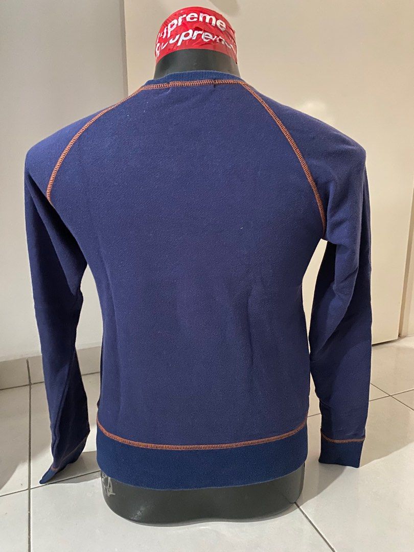 Superlovers Pullover (Category: Coats, Jackets and Outerwear) located in Kuala Lumpur. Submitted by sedehalim (Listing ID 1372551745, Image 2). Description: Super Lovers “From Tokyo With Love” Pullover – Blue (P16.5, L22.5) • Pit to Pit (P): 16.5 inches • Length (L): 22.5 inches • Material: Soft and lightweight cotton blend • Design: Pullover style with ribbed sleeves and hem A standout piece perfect for fans of vintage Harajuku fashion, punk sty