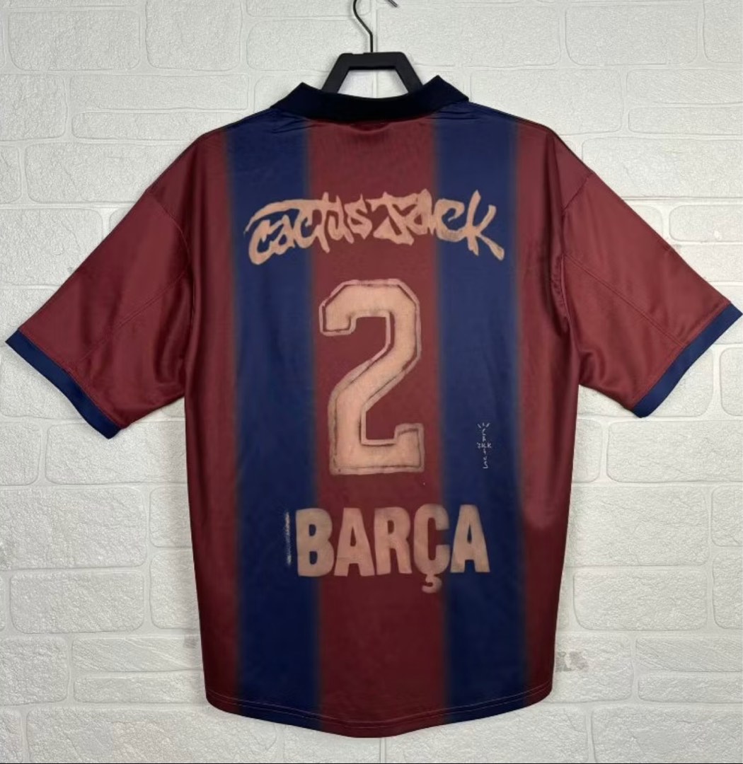 【正規品】Travis Scott Barcelona Retro2000/01 Travis Scott Cactus Jack x FC Barcelona retro 00/01 jersey
