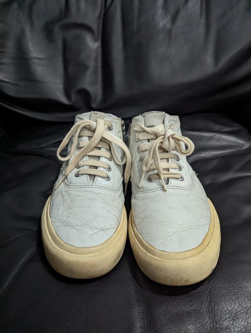 Visvim x Mastermind Logan Deck Mid 8/8.5US (Category: Sneakers) located in Antipolo. Submitted by bentakahitanoano (Listing ID 1372633742, Image 3). Description: Still wearable Rips on sole as seen on picture Sign of usage Size 8 can fit 8.5US.