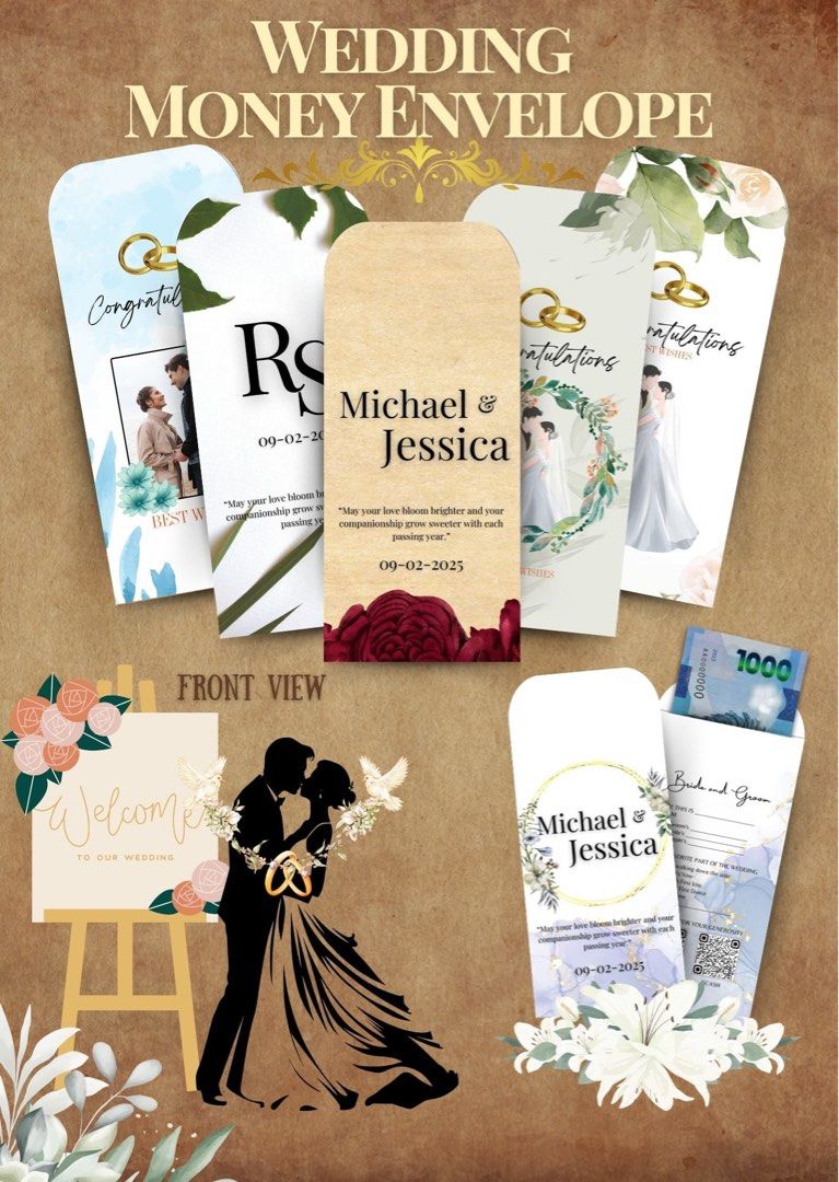 Wedding envelope (Category: Occasions & Party Supplies) located in Quezon City. Submitted by cb901 (Listing ID 1372654807, Image 1). Description: "Make your cash gift look as thoughtful as your message – choose from our elegant wedding money envelope designs!" Available in pre-order. PM for orders/inquiries. #WeddingMoneyEnvelope #ElegantGiftEnvelope #MoneyEnvelopePH #WeddingGiftIdeasPH #EnvelopeDesignsPH #PamanaEnvelope #WeddingSouvenirsPH #Gift