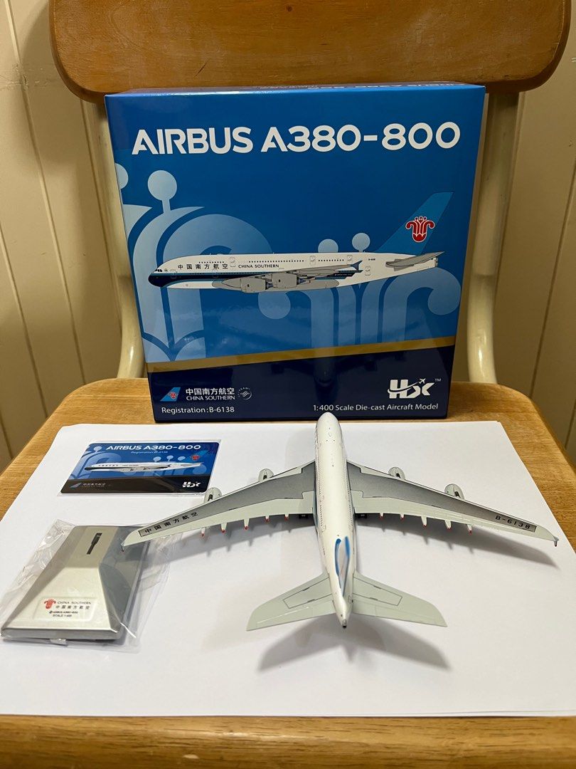 YY wings 1:400 中國南方航空A380-800空中巴士合金飛機模型
