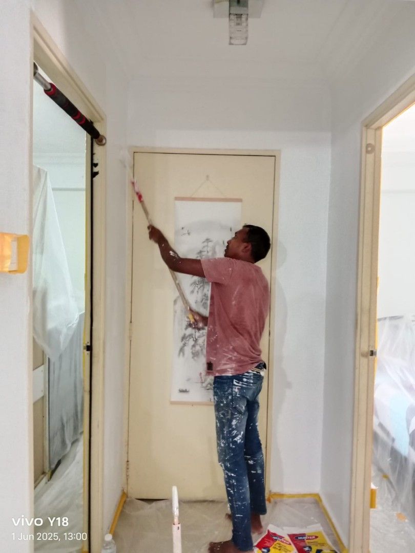 50% Discount offer bedroom/kitchen ceiling +toilet ceiling /toilet pipe/boomshelter/walkways painting and plastering 
/painting,We provide cheap painter 💯 etc service all Over SG 💯🎉62863078002434114
