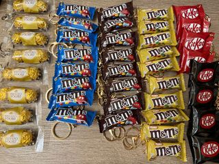 仿真零食朱古力造型鎖匙扣 金莎/M&M‘s/KitKat64227893884931110
