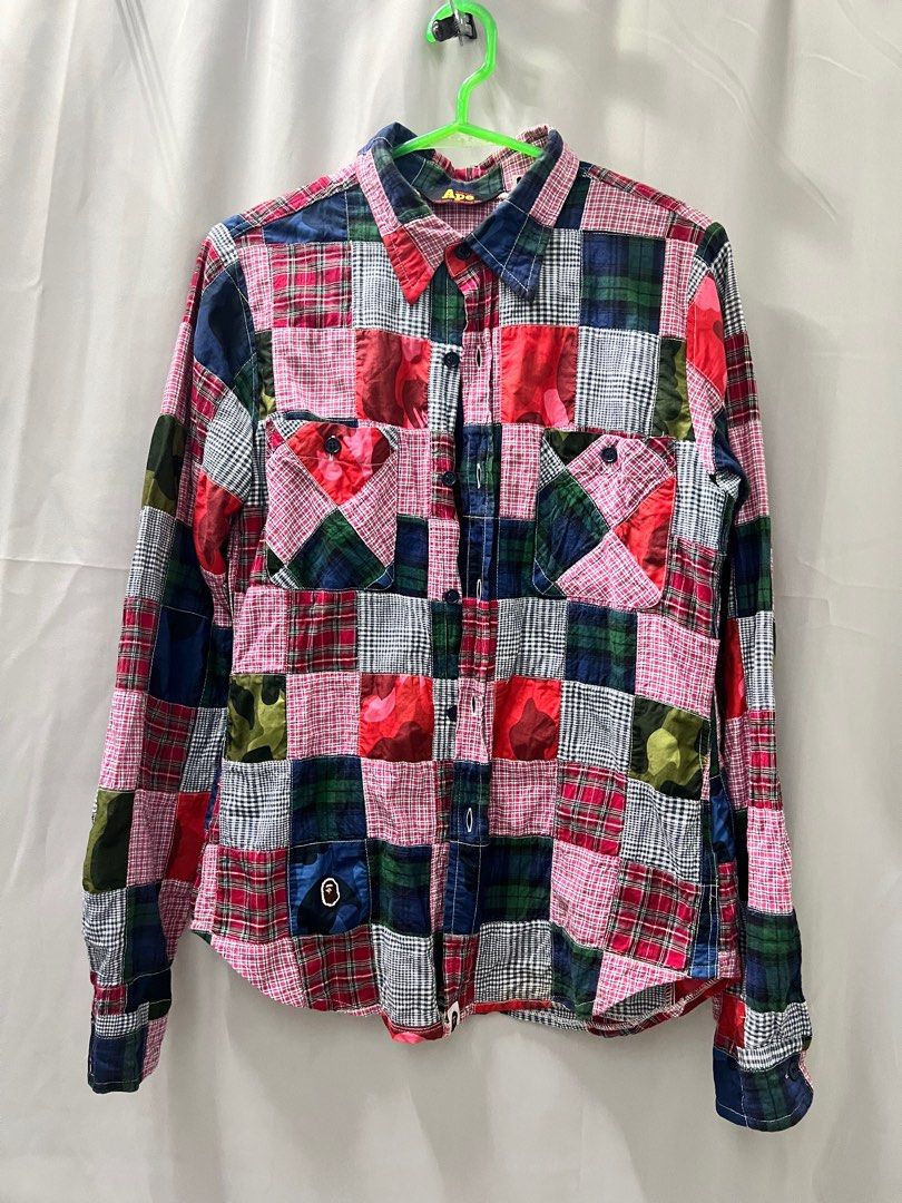 A Bathing Ape Patchwork Long Sleeves (Category: Tshirts & Polo Shirts ) located in Manila. Submitted by gamalielag33399 (Listing ID 1375884704, Image 1). Description: RUSH ‼️700 +ship only Authentic A Bathing Ape Patchwork Long Sleeves🎨 Sz: Medium on tag No issue/ As New 10/10 : Santa Cruz Laguna 📩DM to purchase..