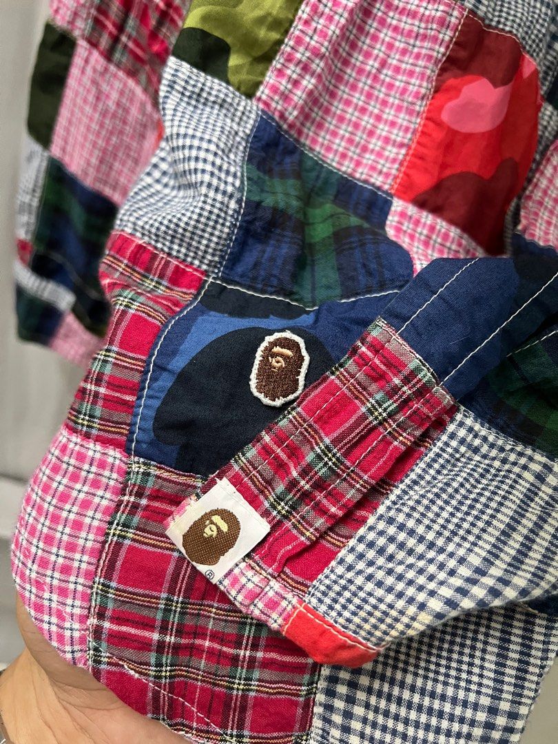 A Bathing Ape Patchwork Long Sleeves (Category: Tshirts & Polo Shirts ) located in Manila. Submitted by gamalielag33399 (Listing ID 1375884704, Image 2). Description: RUSH ‼️700 +ship only Authentic A Bathing Ape Patchwork Long Sleeves🎨 Sz: Medium on tag No issue/ As New 10/10 : Santa Cruz Laguna 📩DM to purchase..
