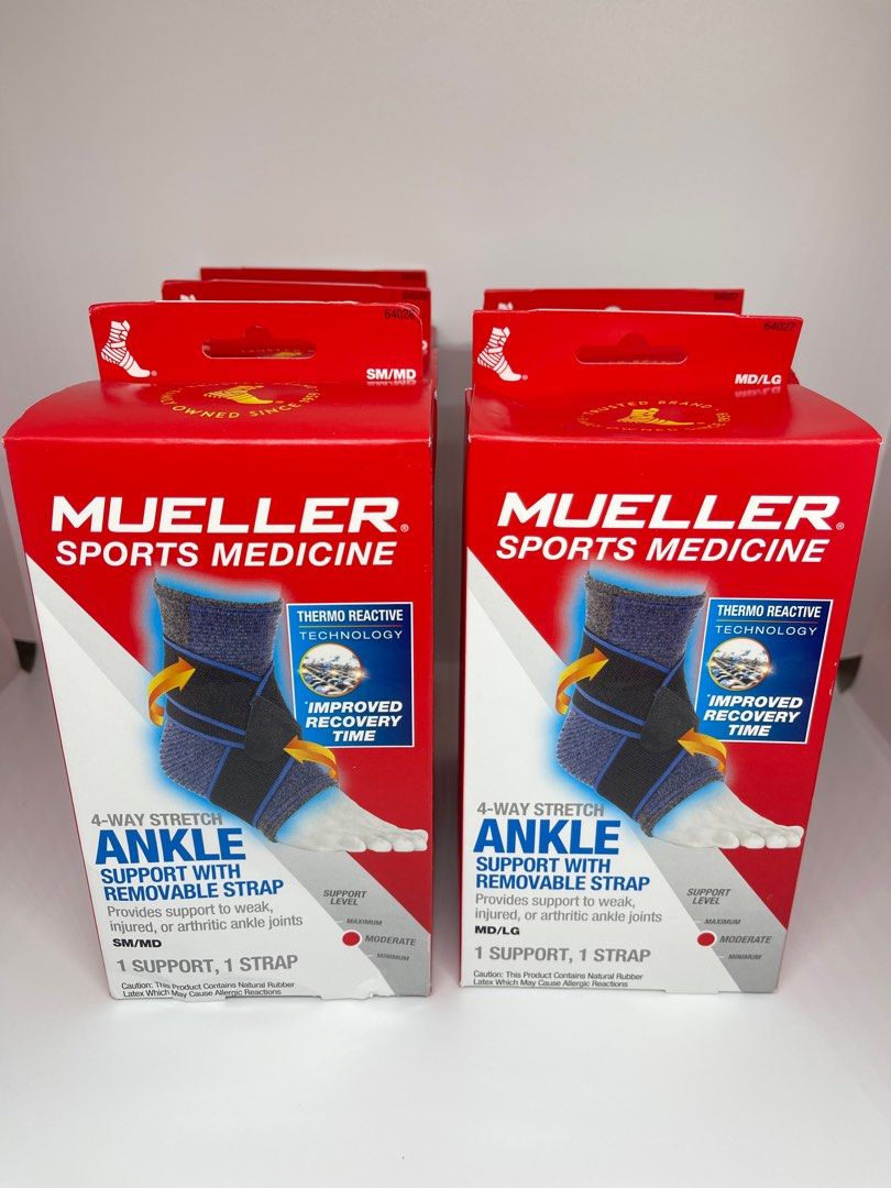 Ankle Support Calf Sleeves Elbow Brace (Category: Braces, Support & Protection) located in Quezon City. Submitted by aimcharm17 (Listing ID 1375899548, Image 2). Description: Brand New from USA • Band-Aid Antiseptic Cleansing Foam for Kids- 400php • MUELLER Ankle Support - 500php • Calf Sleeves -500php • Elbow Brace - 800php.