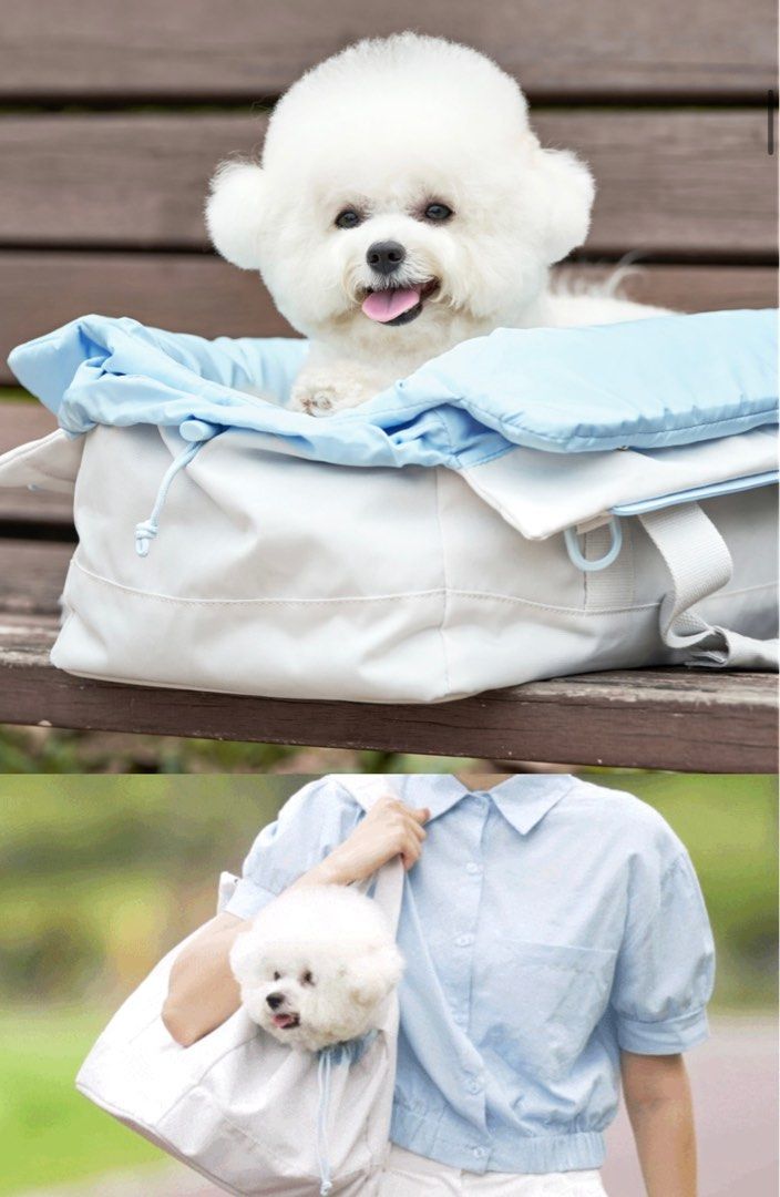 ARRR KOREA PET CARRIER BAG (Category: Homes & Other Pet Accessories) located in Manila. Submitted by makeupetc (Listing ID 1375948513, Image 3). Description: Comes with soft pillow & has safety net.