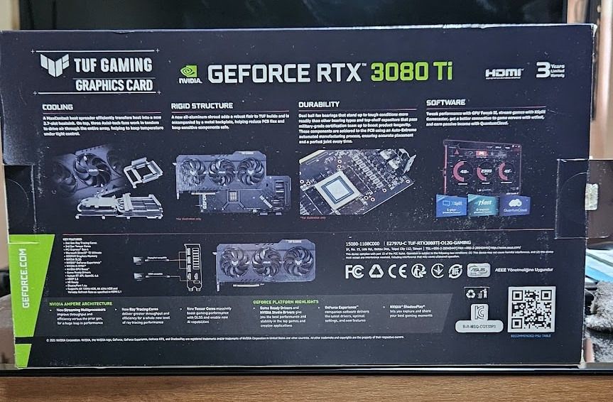 ASUS TUF Gaming GeForce RTX 3080 Ti OC Edition63167070402306111