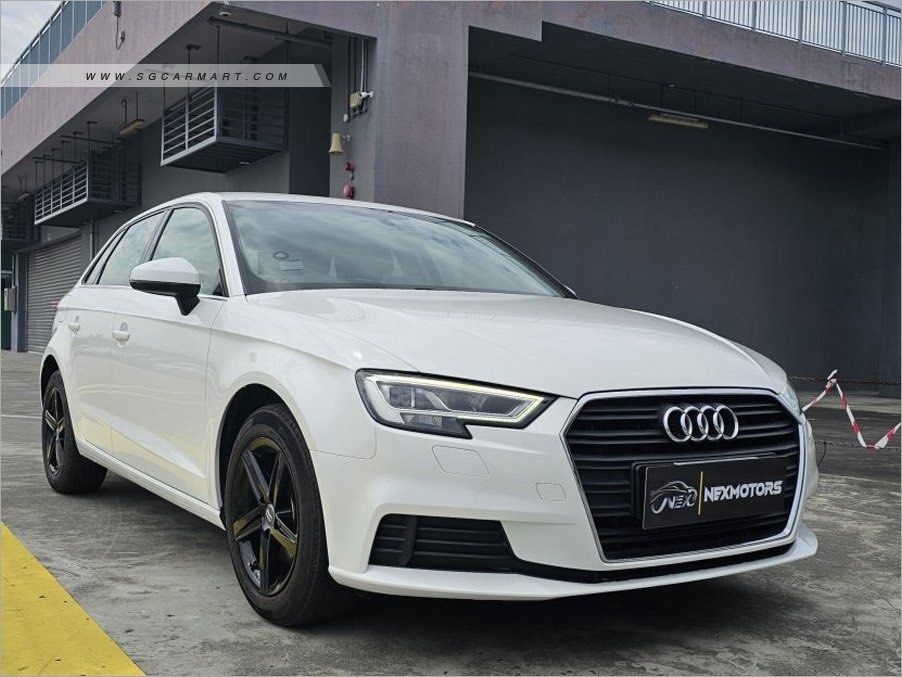 Audi A3 Sportback 1.0 TFSI S tronic (A) (Category: Used Cars) located in Singapore. Submitted by drivegallery (Listing ID 1375933409, Image 1). Description: MONTHLY FROM $900 Clearance PROMO 🔥🔥🔥 From $500 Driveaway ✅ ❗️LOWEST Interest Rate From 2.48% ❗️HIGHEST Trade In Quote ❌NO Hidden Fees ❗️Flexible Finance Schemes ❗️Free SERVICING Package ❗️Free Grooming Package ❗️Free WARRANTY 👌 Pre Purchase Checks Welcome 👌 ☎️Contact Number J - 9323 229