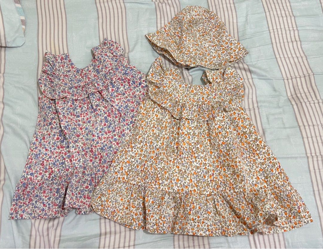 Baby summer dress (Category: Babies & Kids Fashion) located in Mandaluyong City. Submitted by KryzzaM (Listing ID 1375934274, Image 1). Description: 300 both Up to 12M Sf c/o buyer. Every friday to sunday ang delivery via lalamove or j&t Location: Mandaluyong.