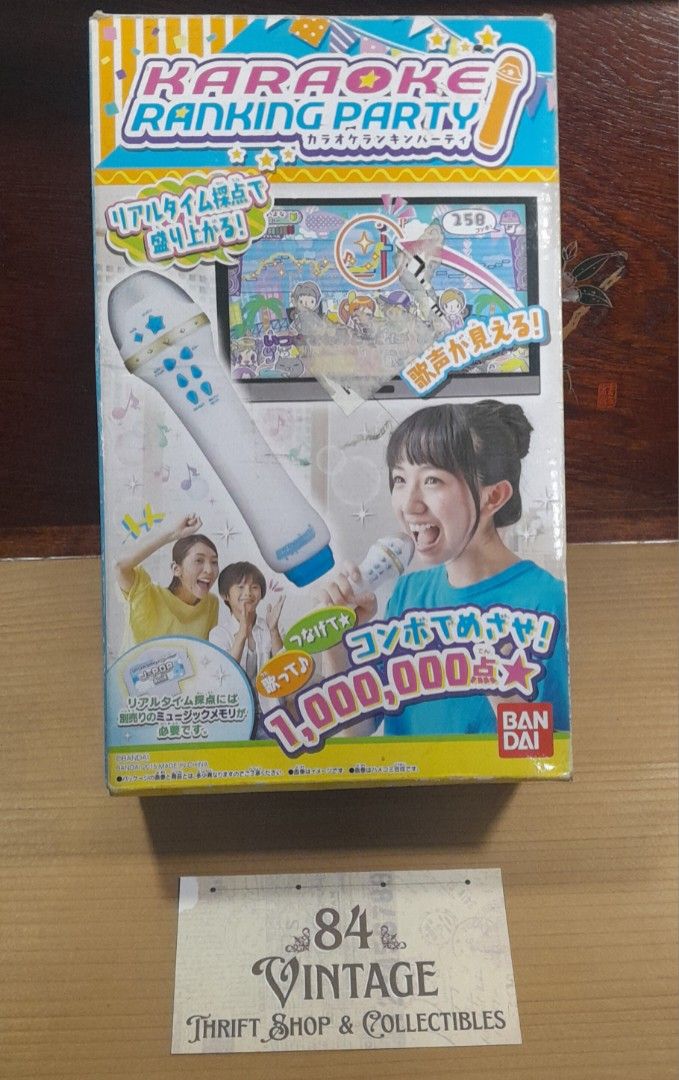 Bandai Karaoke Mic Ranking (Category: Microphones) located in Las Pinas. Submitted by 84vintage (Listing ID 1375894264, Image 1). Description: No Amplifier? Play and Sing on any TV with AV inputs. Tested working. Box#3 Actual photos posted. Please examine them carefully as they are part of the description. --📌 MUST READ Before Dealing with us 📌-- ⚠️Price is posted. No lowballs please. ⚠️Vintage items are only sold As Is Where Is. If you want ne