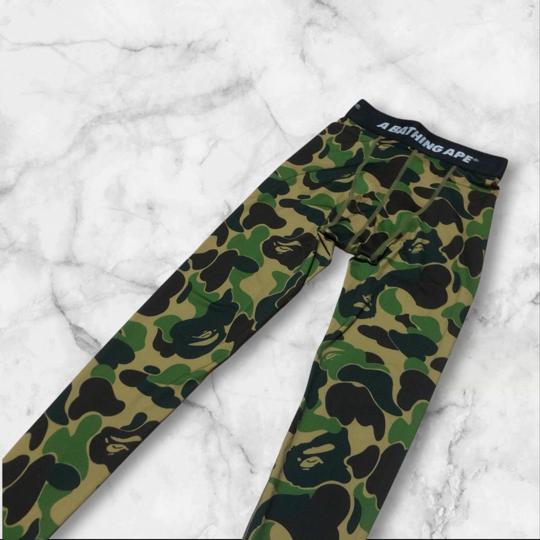 BAPE X ADIDAS SB TIGHTS COMPRESSION PANTS GREEN CAMO AUTHENTIC (Category: Activewear) located in Urdaneta. Submitted by josephragontonjr95 (Listing ID 1376012718, Image 3). Description: BAPE X ADIDAS SB TIGHTS COMPRESSION PANTS GREEN CAMO AUTHENTIC SIZE XSMALL WIDTH 21-32 LENGTH 33.5 LEG OPENING 3-5.5 FLAWS: NONE CONDITION: EXCELLENT COLOR RATE: 9.5/10 4000 + SHIPPING FEE.