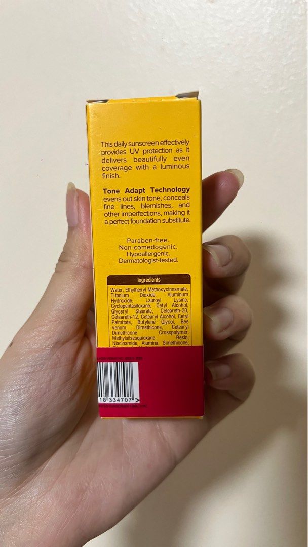 Belo Tinted Sunscreen (Category: Makeup) located in Baguio. Submitted by justadd2cart (Listing ID 1375943115, Image 2). Description: Sealed!!.