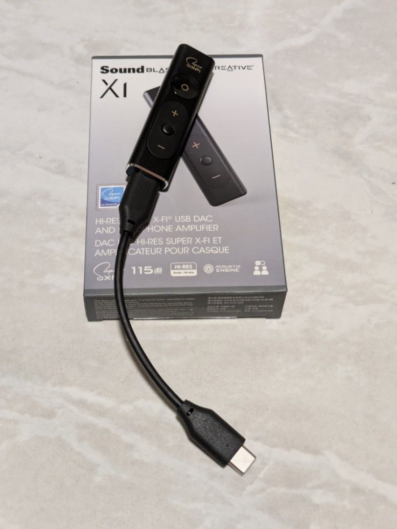 Creative X1 Amplifier (Category: Soundbars, Speakers & Amplifiers) located in Singapore. Submitted by squeeish (Listing ID 1375988740, Image 1). Description: Bought in March 2025, good but I primarily use wireless earbuds..
