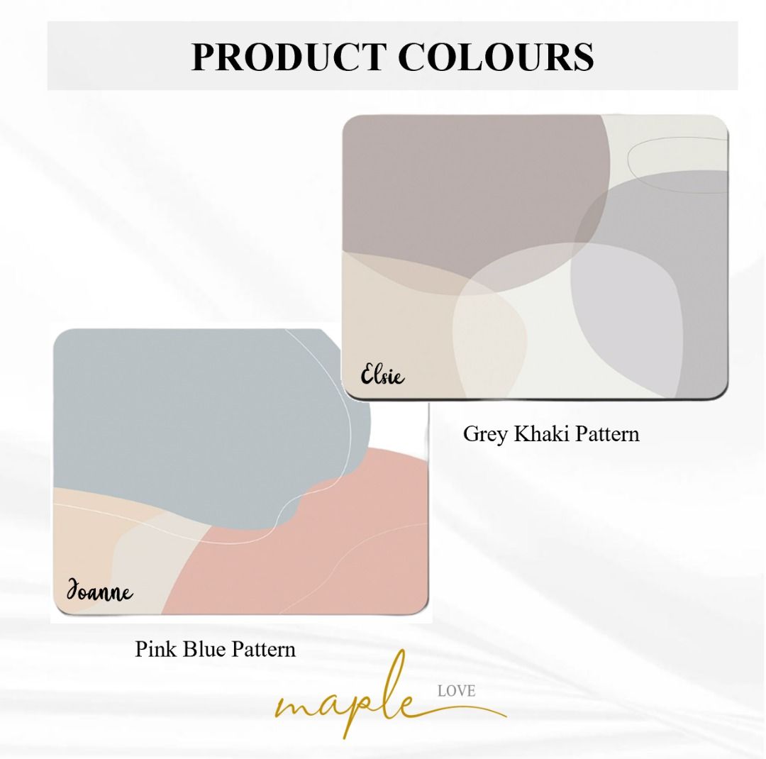 Customised | Personalised Name PU Leather Mouse Pad | Desk Pad | Premium PU Leather Mousepad | Christmas Gift | Present62863085074049113