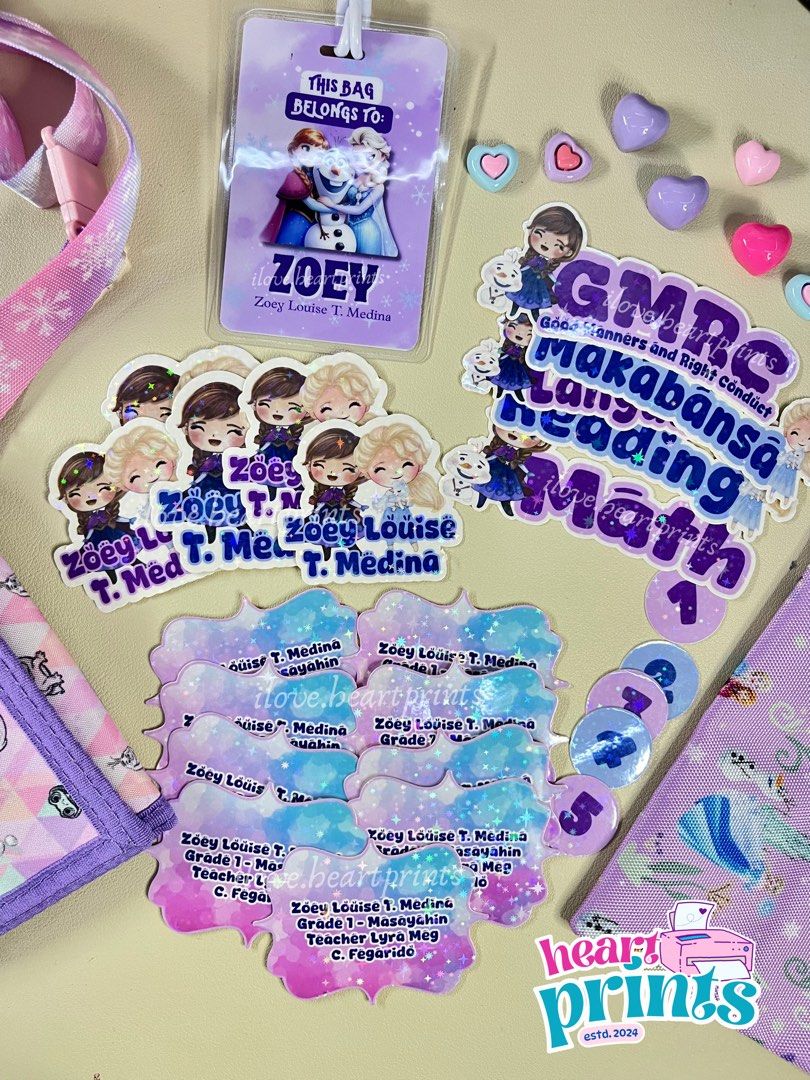 Customized Subject Label Sticker Customized Name and Subject Label Stickers!!!, Hobbies & Toys ...