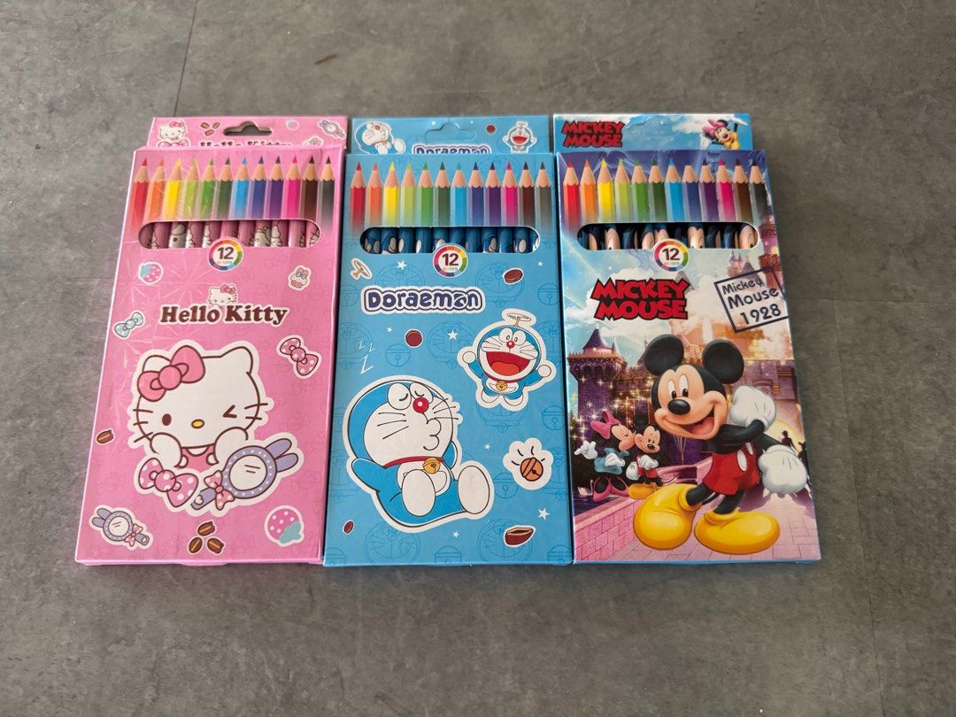 Disney Theme Colour Pencil set (Category: Infant Playtime) located in Singapore. Submitted by patrickkamsb (Listing ID 1375993018, Image 2). Description: 3 Version available 12 Color Cartoon Color Pencil *Package size: 20.5 x 9.5cm 12 Color Short color Pencil *Package size: 10.8 x 9cm *Popular choice for kids birthday goodie bag gift, Children’s Specification Stock, Minimum Order 10 sets Description Day, Party gift *Cute design and high quality *