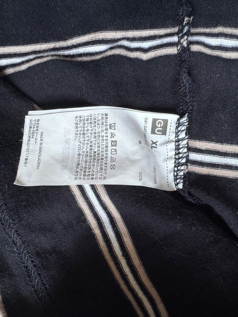 GU Striped with pocket shirt (Category: Tshirts & Polo Shirts ) located in Trece Martires City. Submitted by lakingking (Listing ID 1375882766, Image 2). Description: Size XL.