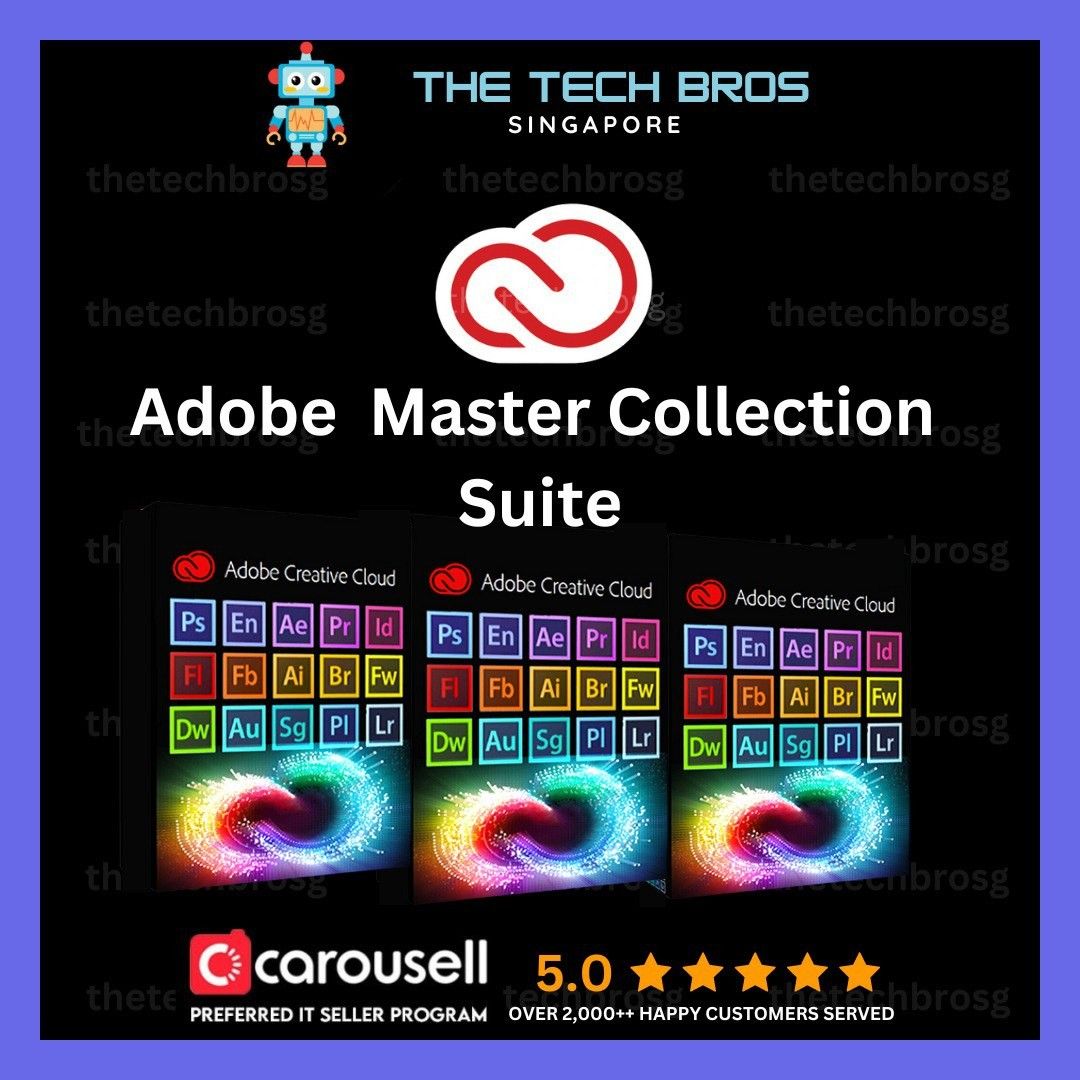 🔥Instant Adobe Master Collection Creative Cloud Suite - Acrobat Pro | After Effects | Illustrator | InDesign | Lightroom Classic | Photoshop | Premiere Pro for Windows and MacOs PC Device 🔥634376222268171115
