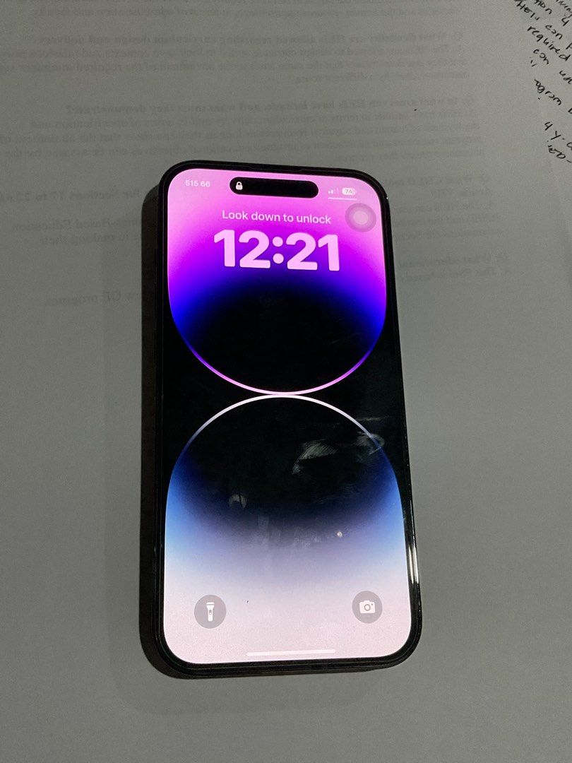 iphone 14 pro trade/sale (Category: iPhone 14 Series) located in Zamboanga. Submitted by foreverwithwon (Listing ID 1375948765, Image 2). Description: TRADE TO HIGHER MODEL (15/16 pro) factory unlocked 95 batt health true tone & face id working no hidden issue no history of repair unit case charger .